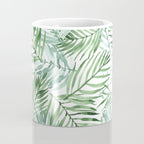 Watercolor palm leaves pattern Coffee Mug Gallery Image 4