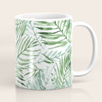 Watercolor palm leaves pattern Coffee Mug Gallery Image 1