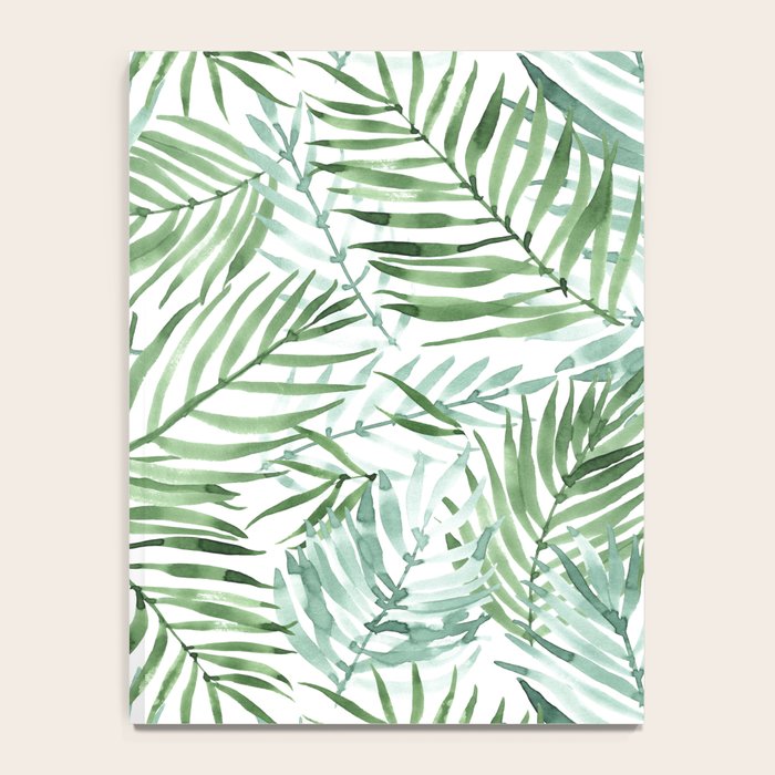 Watercolor palm leaves pattern Notebook Gallery Image 4