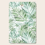 Watercolor palm leaves pattern Cutting Board Gallery Image 1