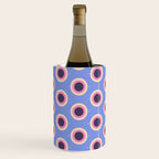 Geometric Mid century Modern blue abstract Wine Chiller Gallery Image 1