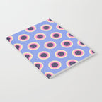 Geometric Mid century Modern blue abstract Notebook Gallery Image 2