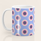 Geometric Mid century Modern blue abstract Coffee Mug Gallery Image 3