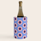 Geometric Mid century Modern blue abstract Wine Chiller Gallery Image 3