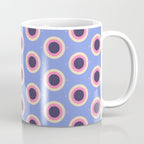 Geometric Mid century Modern blue abstract Coffee Mug Gallery Image 1