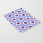 Geometric Mid century Modern blue abstract Notebook Gallery Image 3
