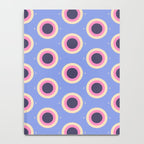 Geometric Mid century Modern blue abstract Notebook Gallery Image 4