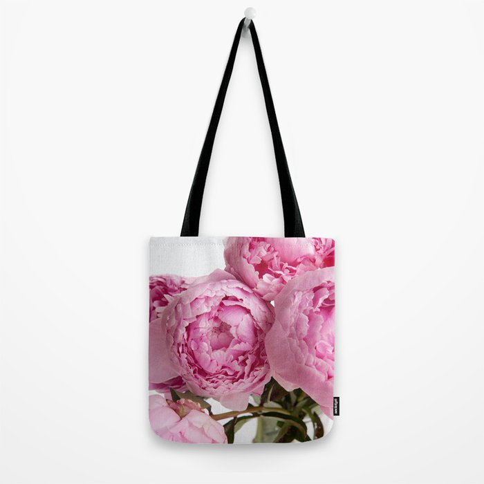 Blush Pink Peonies Tote Bag Gallery Image 2