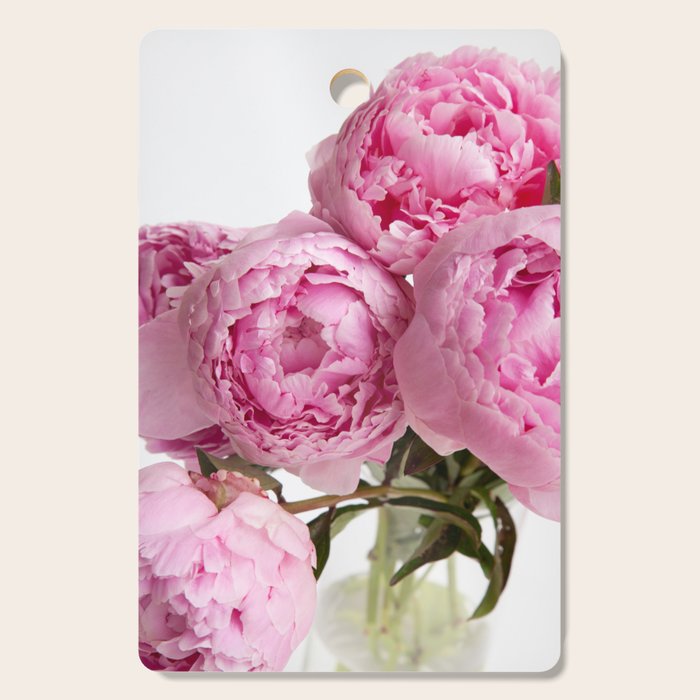 Blush Pink Peonies Cutting Board Gallery Image 1