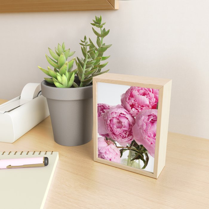 Blush Pink Peonies Mini Art Print Gallery Image 2