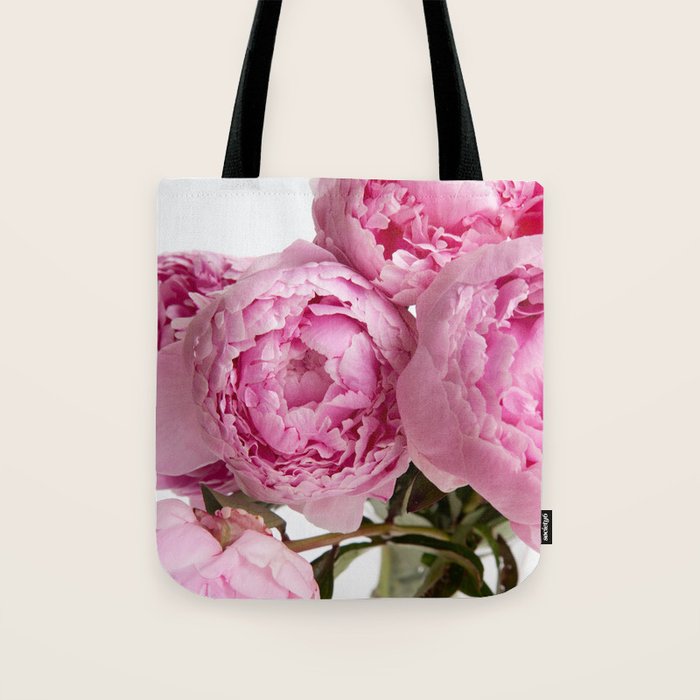 Blush Pink Peonies Tote Bag Gallery Image 1