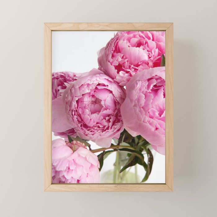 Blush Pink Peonies Mini Art Print Gallery Image 1