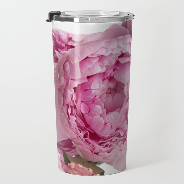 Blush Pink Peonies Travel Mug Gallery Image 3