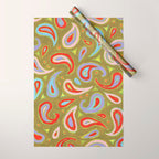 Painted Paisley Wrapping Paper Gallery Image 1