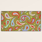 Painted Paisley Desk Mat Gallery Image 3