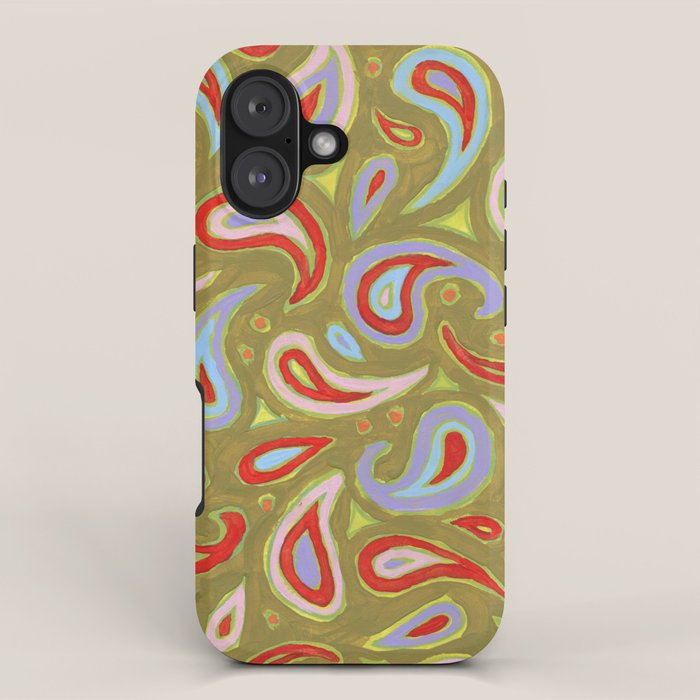 Painted Paisley iPhone Case Gallery Image 1