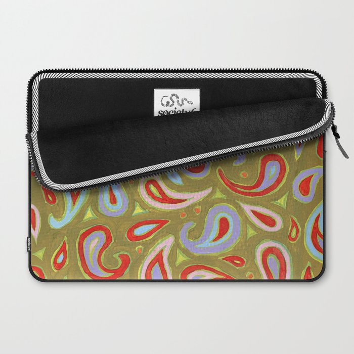 Painted Paisley Laptop Sleeve Gallery Image 2