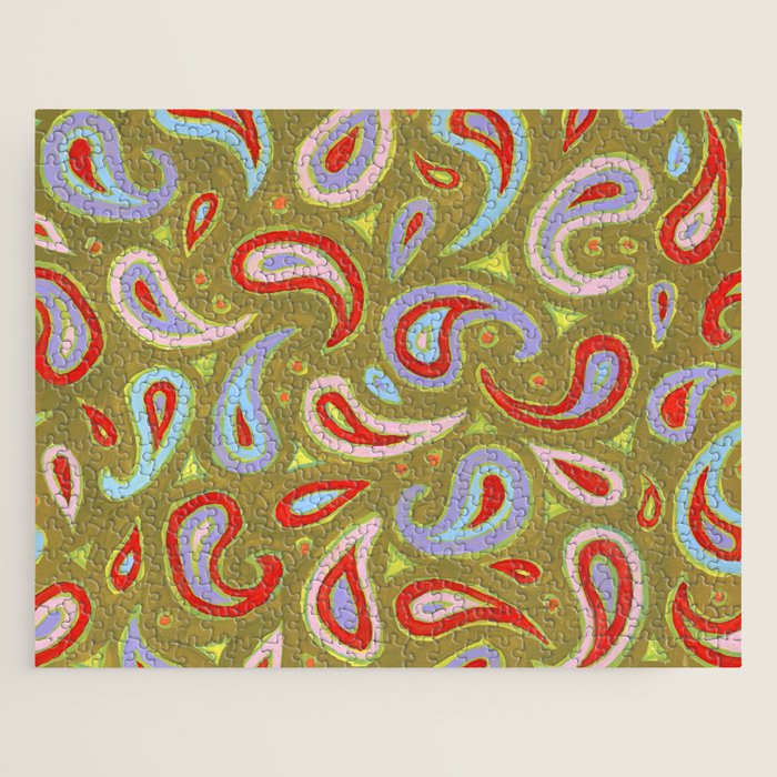 Painted Paisley Jigsaw Puzzle Gallery Image 1