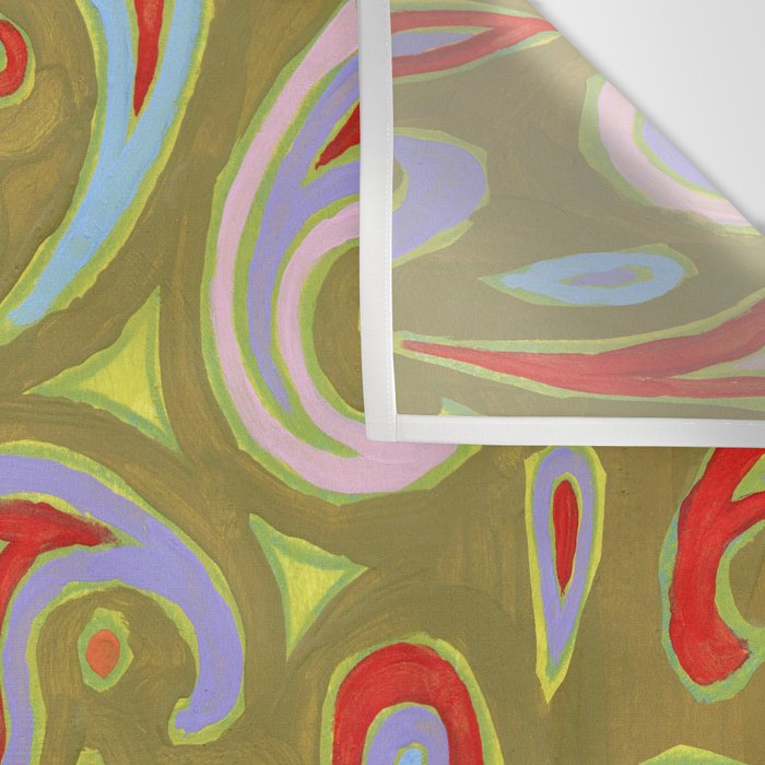 Painted Paisley Wall Tapestry Gallery Image 3