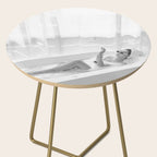 How to live, die, & stay cool in L.A. - Young woman in sunglasses taking a bath black and white photograph - photography - photographs Side Table Gallery Image 2