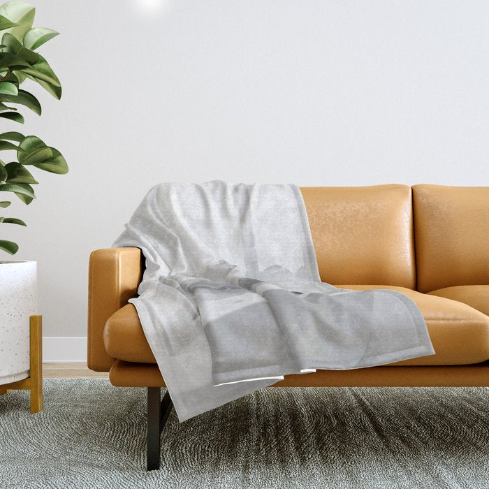 How to live, die, & stay cool in L.A. - Young woman in sunglasses taking a bath black and white photograph - photography - photographs Throw Blanket Gallery Image 1