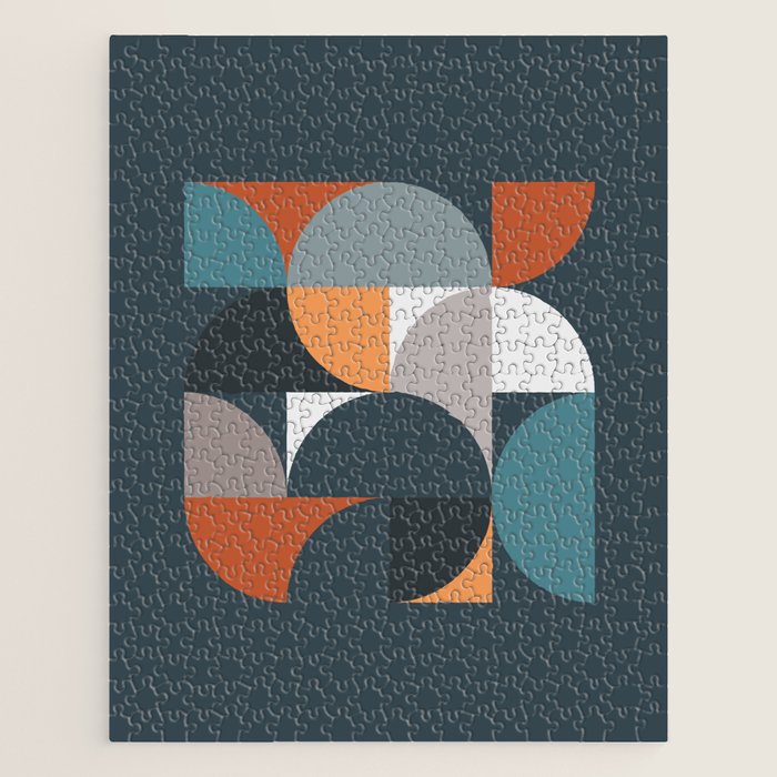 Mid Century Geometric 11/2 Jigsaw Puzzle Gallery Image 1