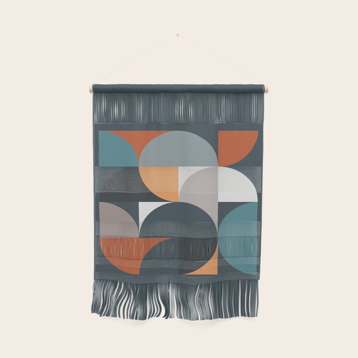 Mid Century Geometric 11/2 Wall Hanging Gallery Image 1