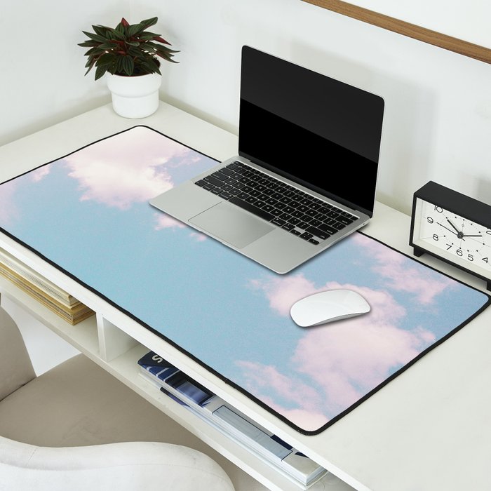 Every Cloud Has a Pink Lining Desk Mat Gallery Image 2