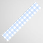 Light blue Gingham ,checkered ,buffalo ,plaid pattern Table Runner Gallery Image 3