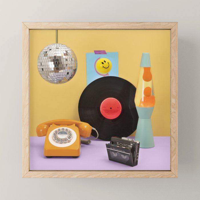 80's vibes Mini Art Print Gallery Image 1