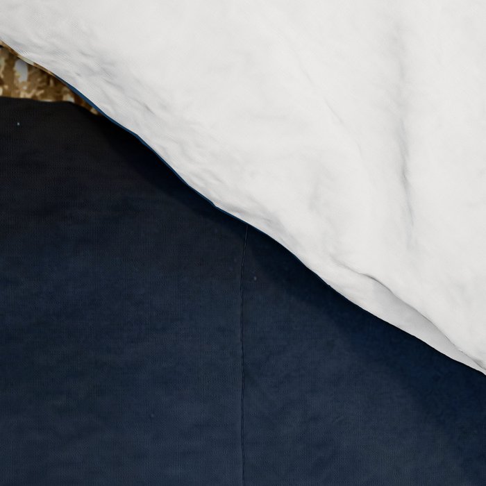 Navy Blue Gold Agate Geode Stone Jewel Pattern Comforter Gallery Image 4