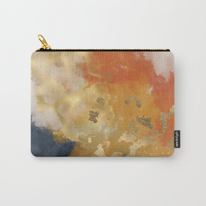 Colorful Modern Abstract Art Print Carry All Pouch Gallery Image 1