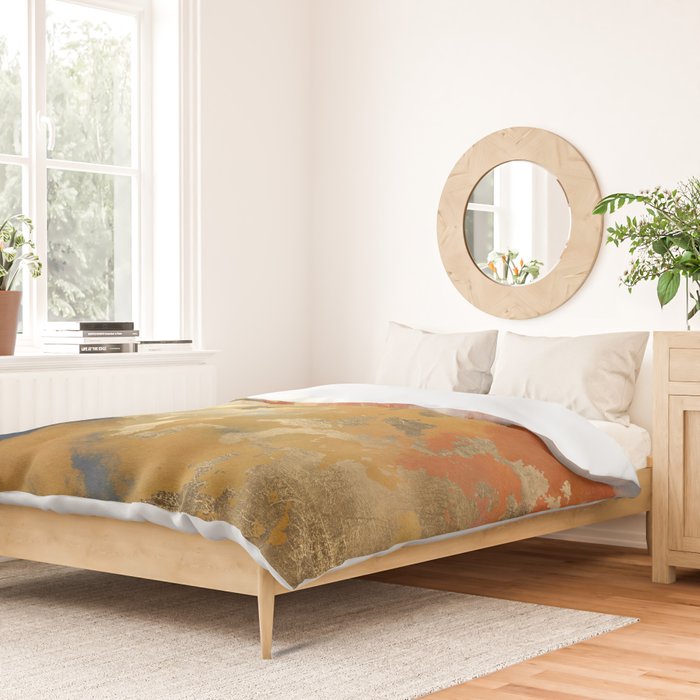 Colorful Modern Abstract Art Print Duvet Cover Gallery Image 2