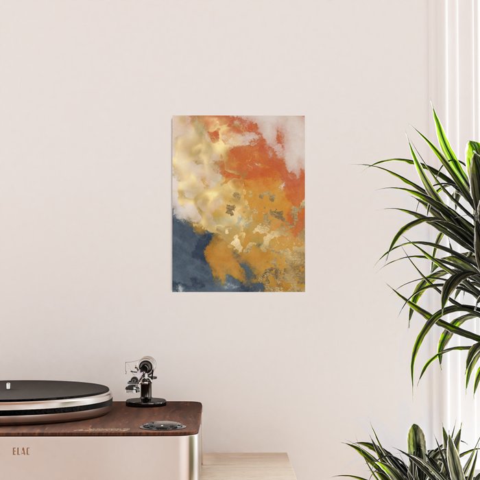 Colorful Modern Abstract Art Print Poster Gallery Image 2