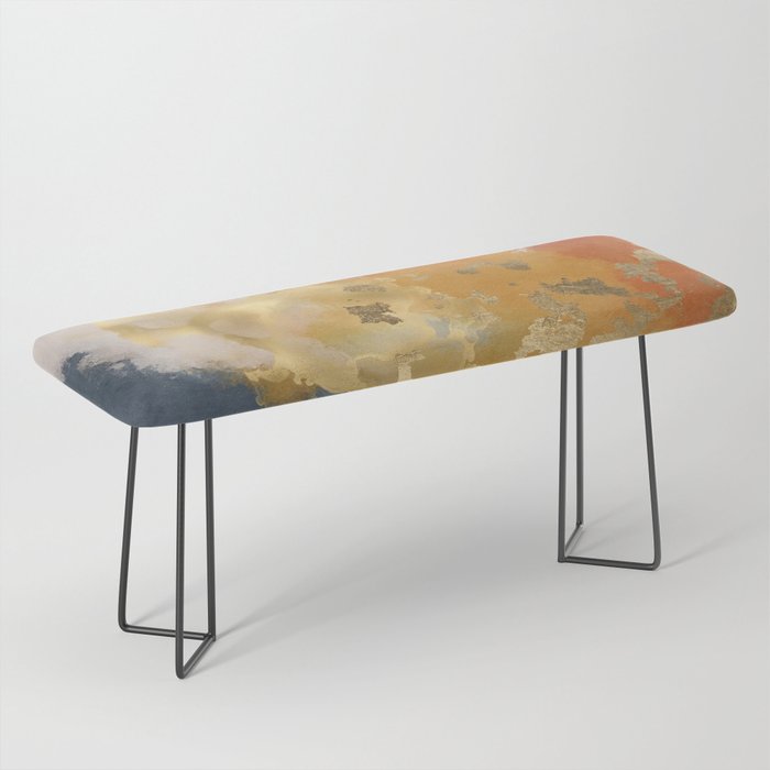 Colorful Modern Abstract Art Print Bench Gallery Image 1