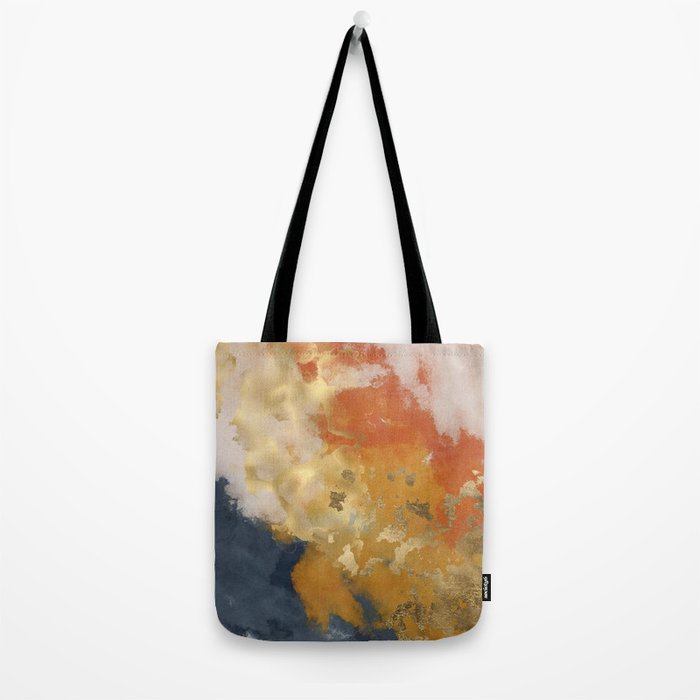 Colorful Modern Abstract Art Print Tote Bag Gallery Image 2