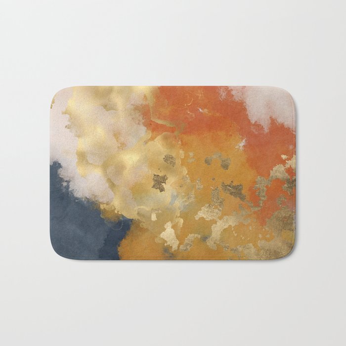 Colorful Modern Abstract Art Print Bath Mat Gallery Image 1