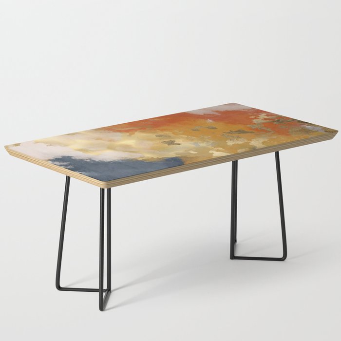 Colorful Modern Abstract Art Print Coffee Table Gallery Image 1