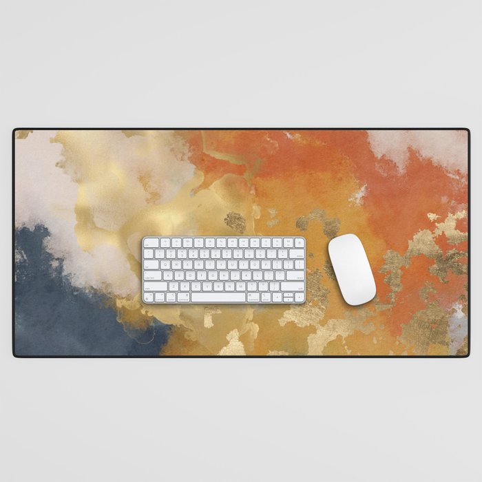 Colorful Modern Abstract Art Print Desk Mat Gallery Image 1