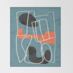 Organic Minimalist Layers 6 Throw Blanket Gallery Image 2
