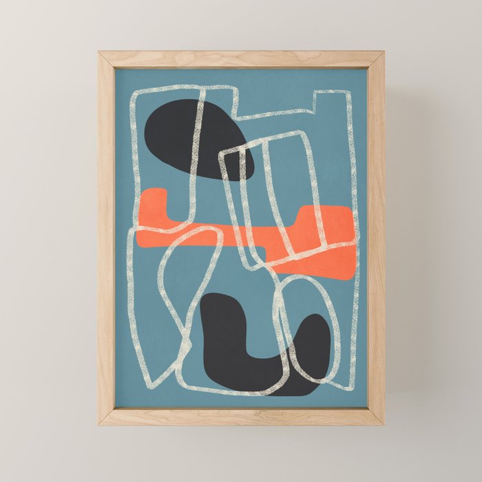 Organic Minimalist Layers 6 Mini Art Print Gallery Image 1