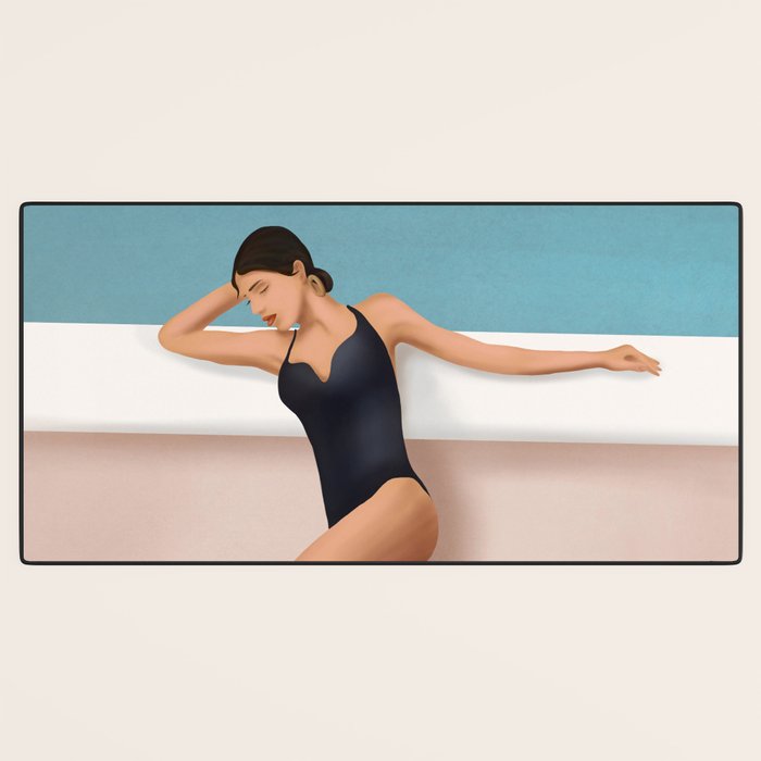 At the pool Desk Mat Gallery Image 3
