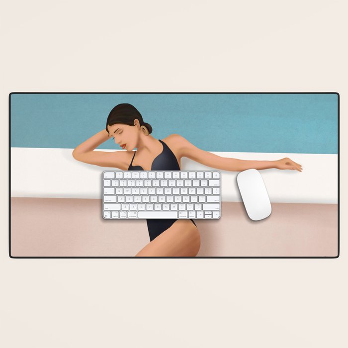 At the pool Desk Mat Gallery Image 1