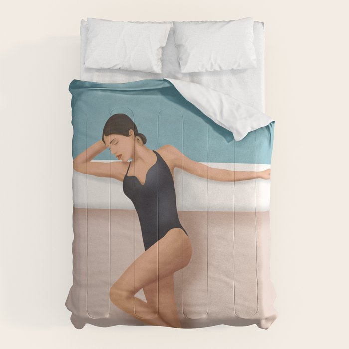 At the pool Comforter Gallery Image 1