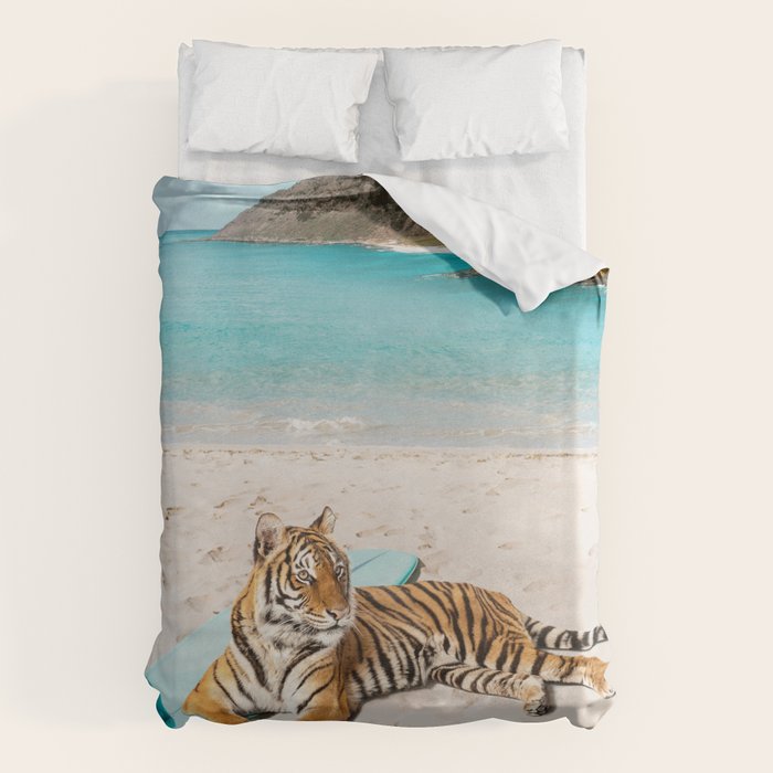 Tiger's Surf Beach Duvet Cover Gallery Image 1
