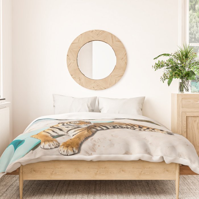 Tiger's Surf Beach Duvet Cover Gallery Image 3
