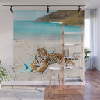 Tiger's Surf Beach Wall Mural Gallery Image 1
