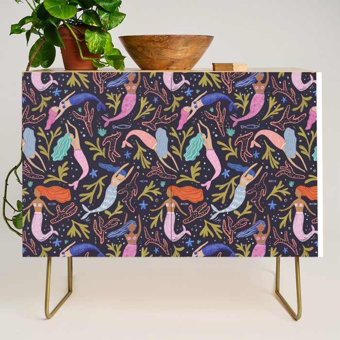 Mermaids pattern  Credenza Gallery Image 1