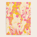 Desert Flowers - pink & yellow Poster Gallery Image 4