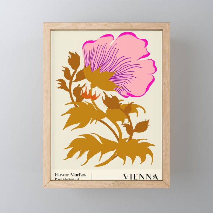 Flower Market, Vienna, Abstract modern style Mini Art Print Gallery Image 1